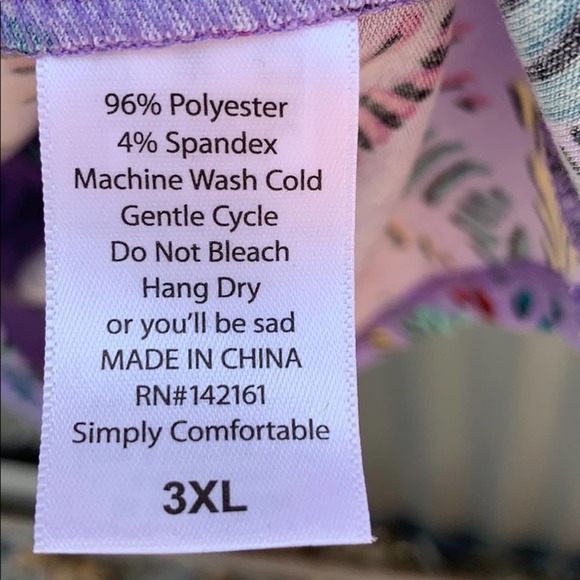 NWT Lularoe Julia Print Dress 3XL - Picture 3 of 7